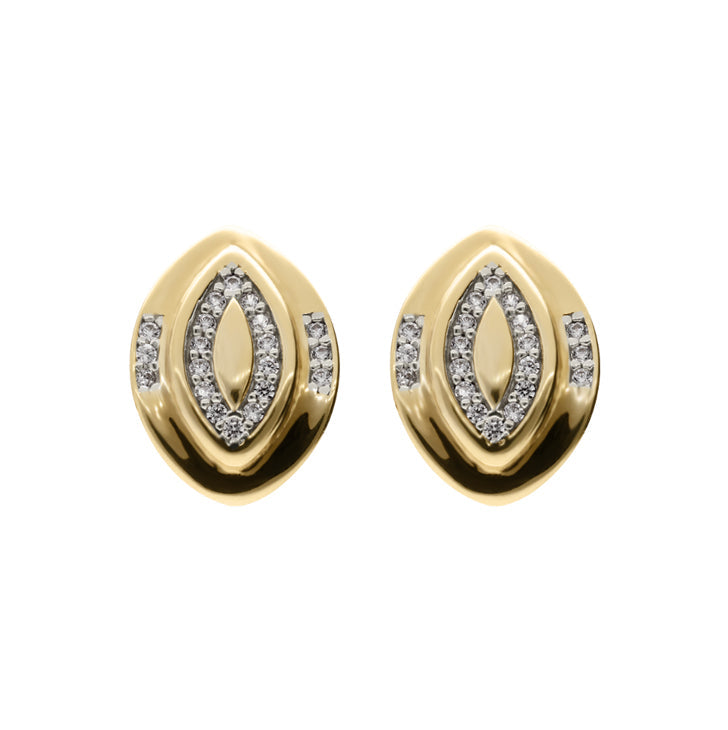 Aretes "Madrid" en oro amarillo