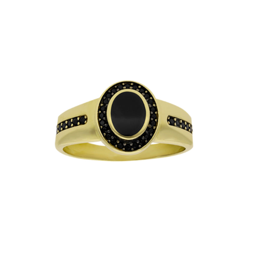 Anillo de caballero en oro amarillo